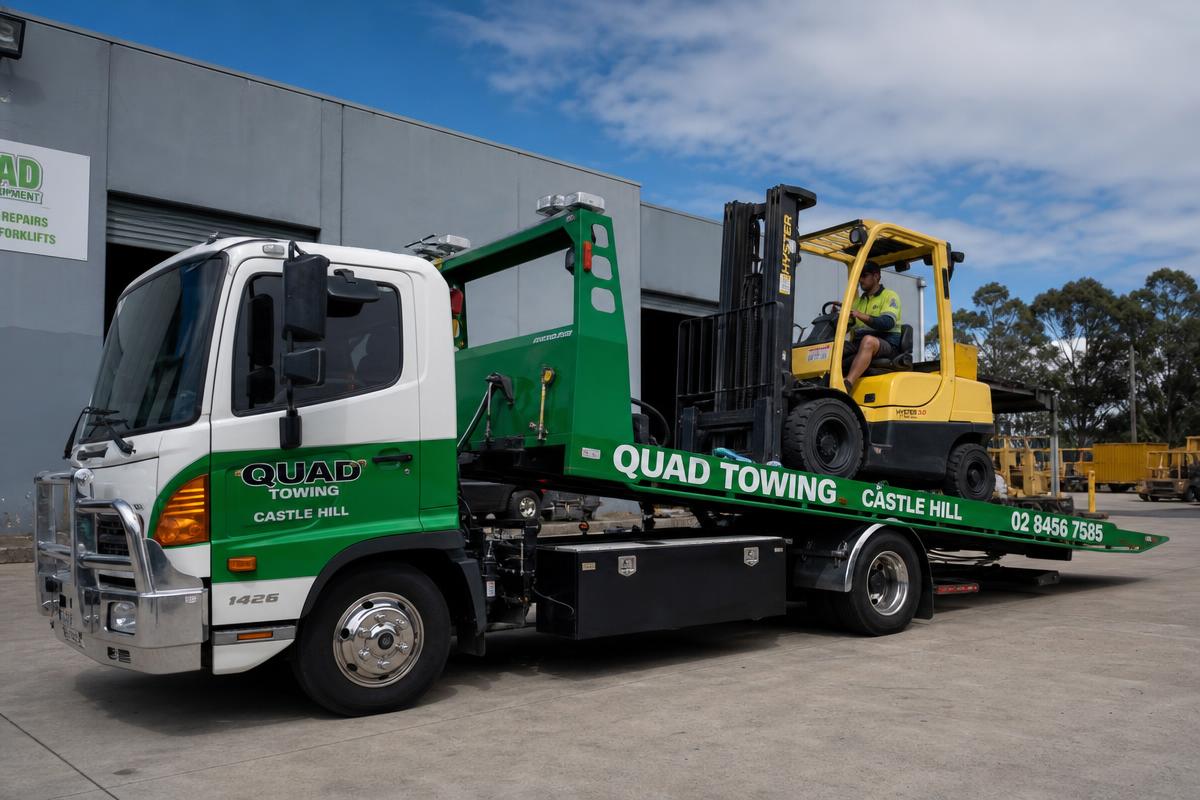 Forklift towing service up to 4 tonnes